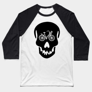 Bike cool skull Baseball T-Shirt